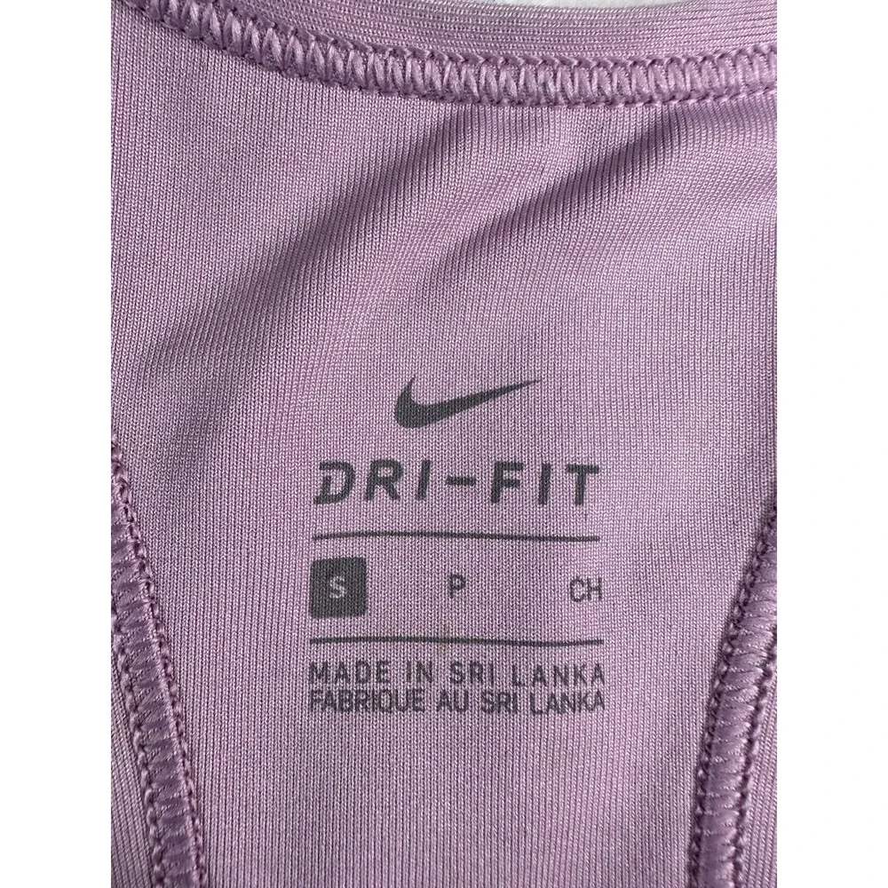 Nike Women's Sports Bra Small Purple Dri-FIT Racerback Athletic Gym Training Top